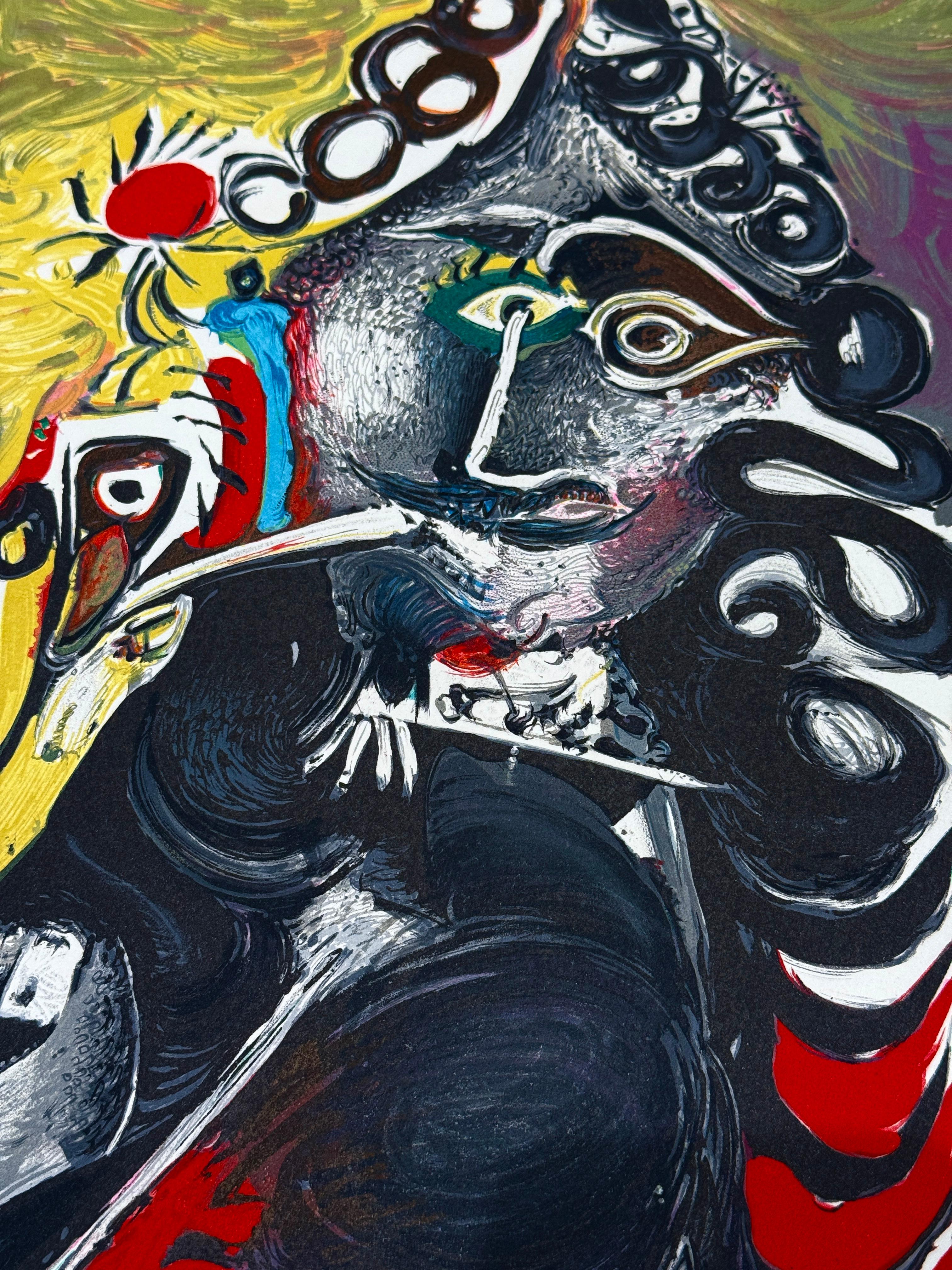 Pablo Picasso (1881-1973) - Le Cavalier - Farblithographie auf Arches-Papier - 1968 im Angebot 3