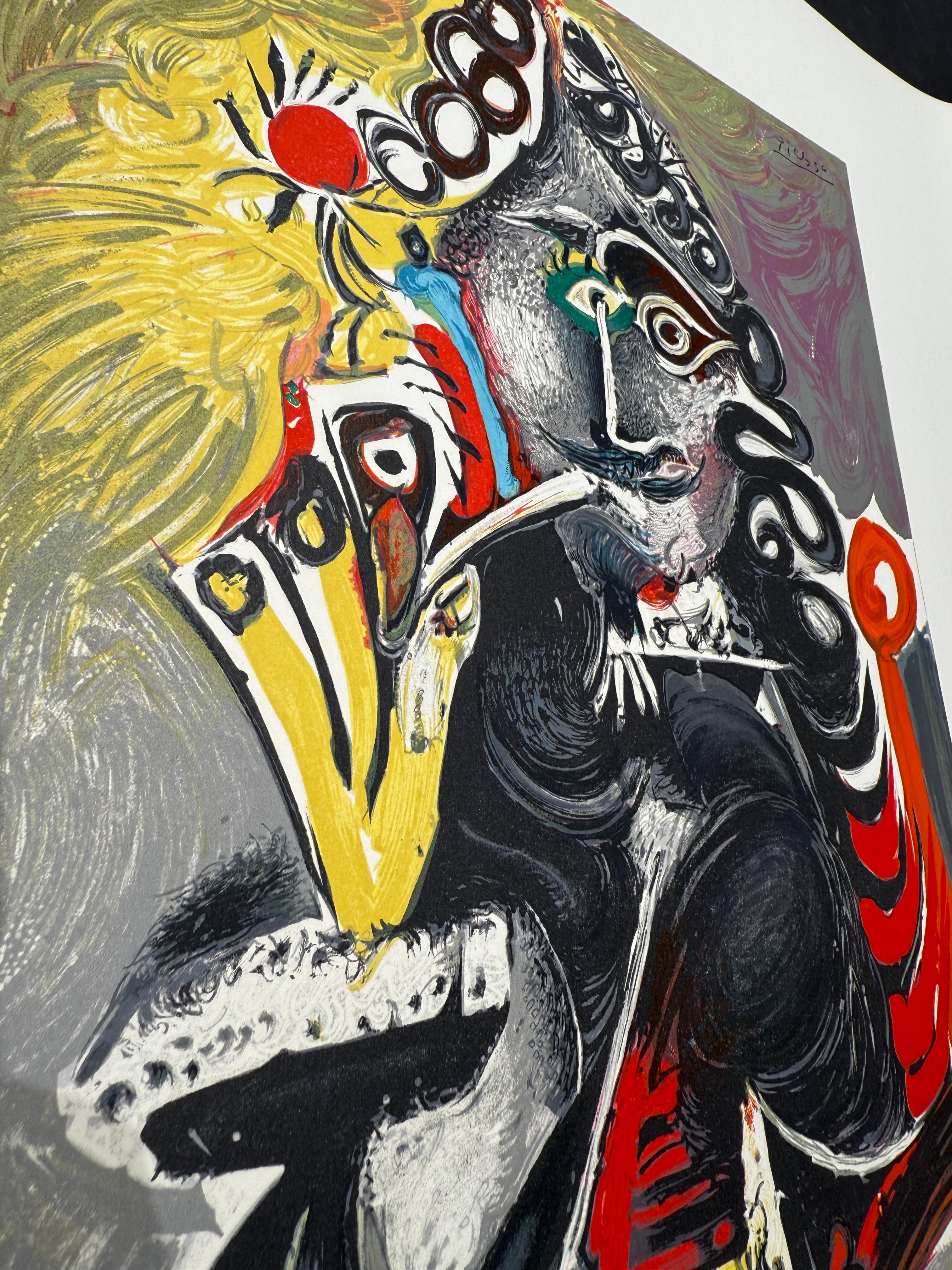 Pablo Picasso (1881-1973) - Le Cavalier - Farblithographie auf Arches-Papier - 1968 im Angebot 4