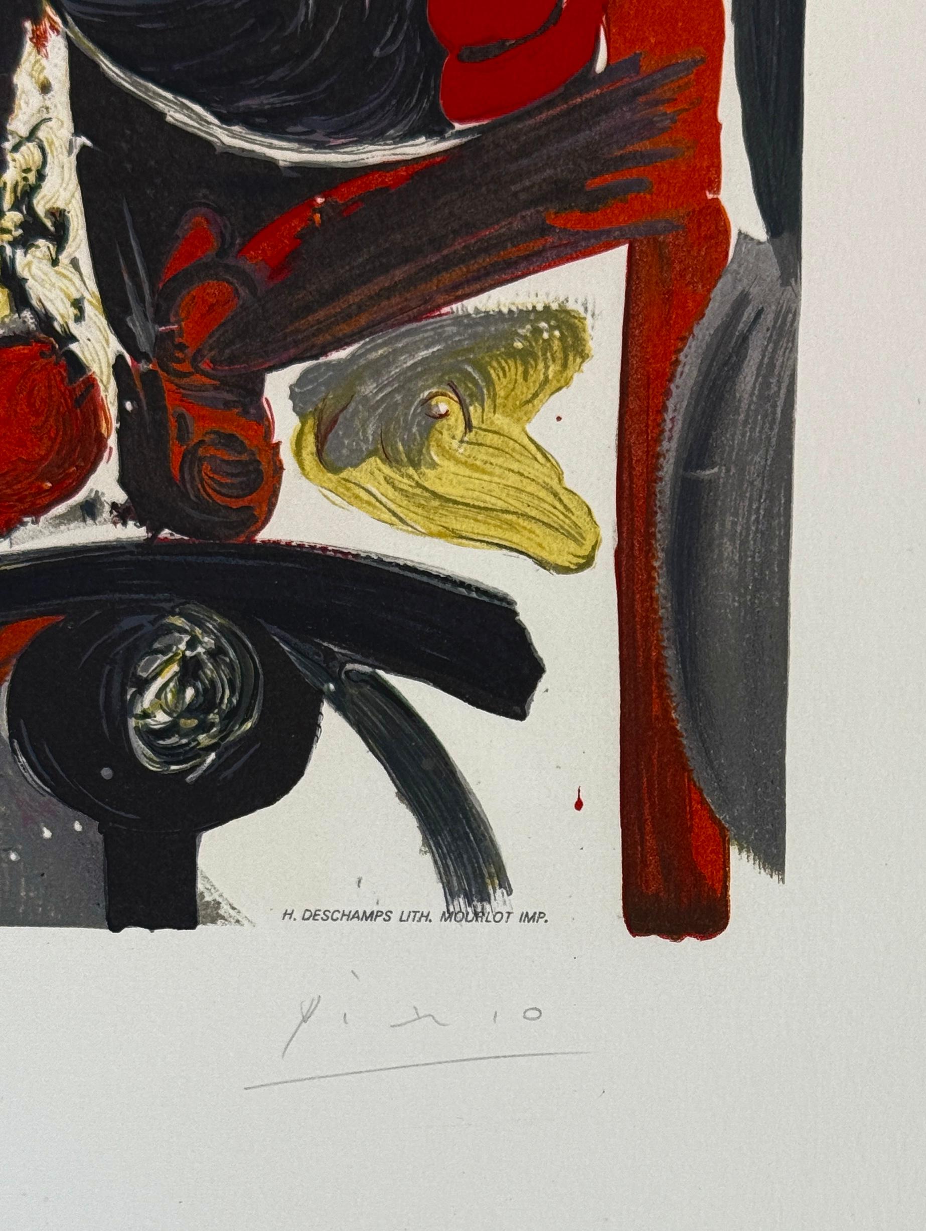 Pablo Picasso (1881-1973) - Le Cavalier - Farblithographie auf Arches-Papier - 1968 im Angebot 6
