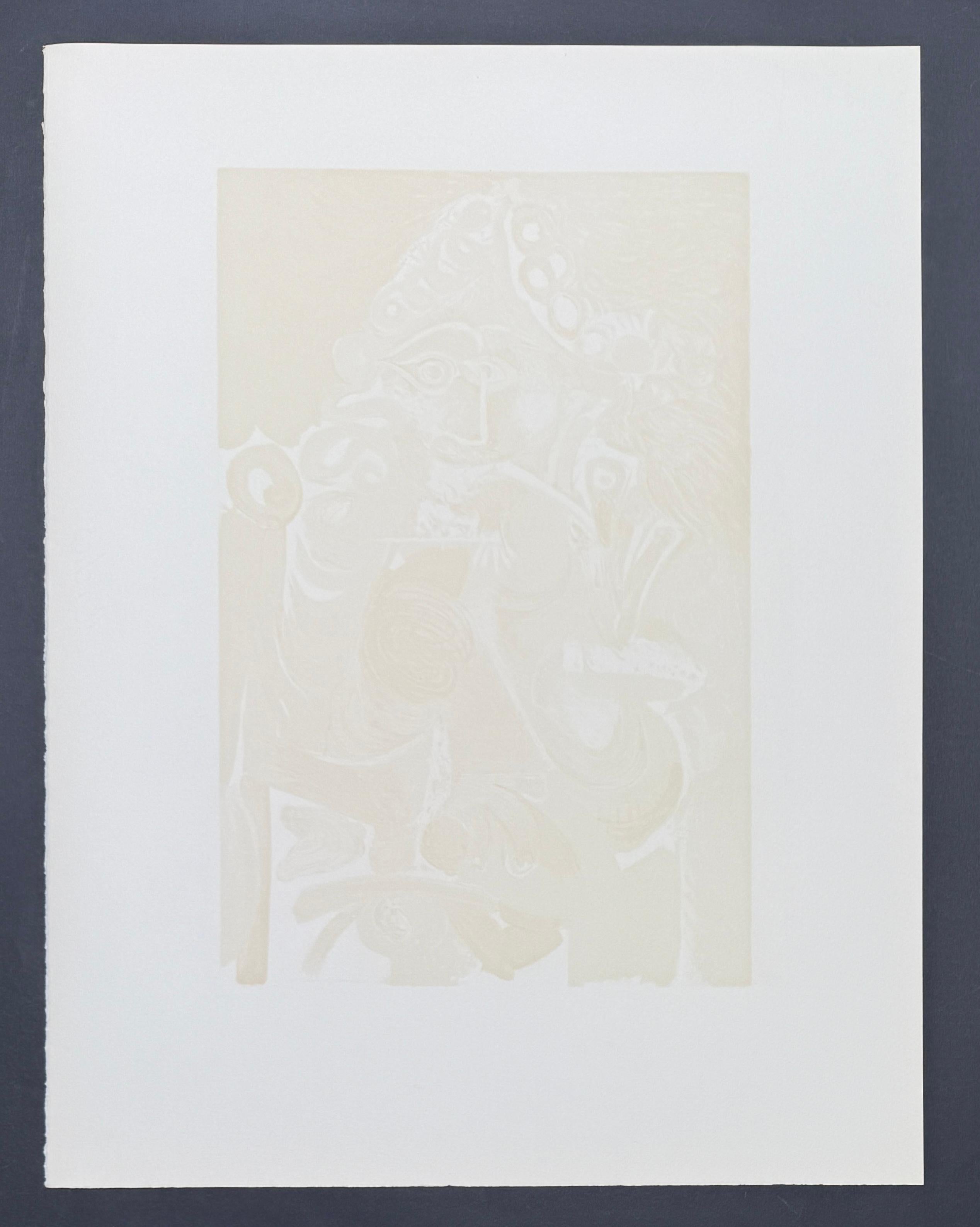 Pablo Picasso (1881-1973) - Le Cavalier - Farblithographie auf Arches-Papier - 1968 im Angebot 7