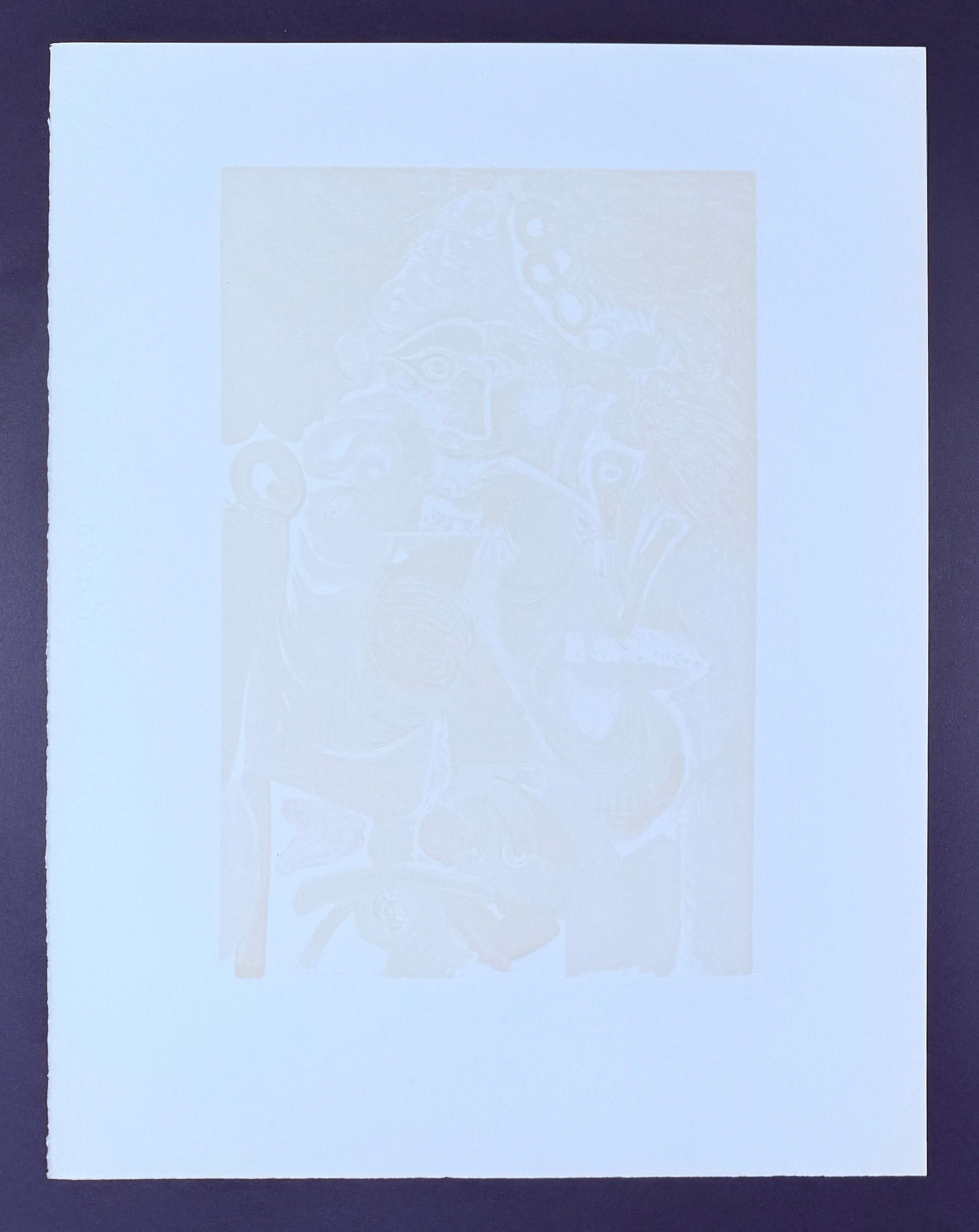 Pablo Picasso (1881–1973) - Le Cavalier -Color lithograph on Arches paper - 1968 For Sale 8