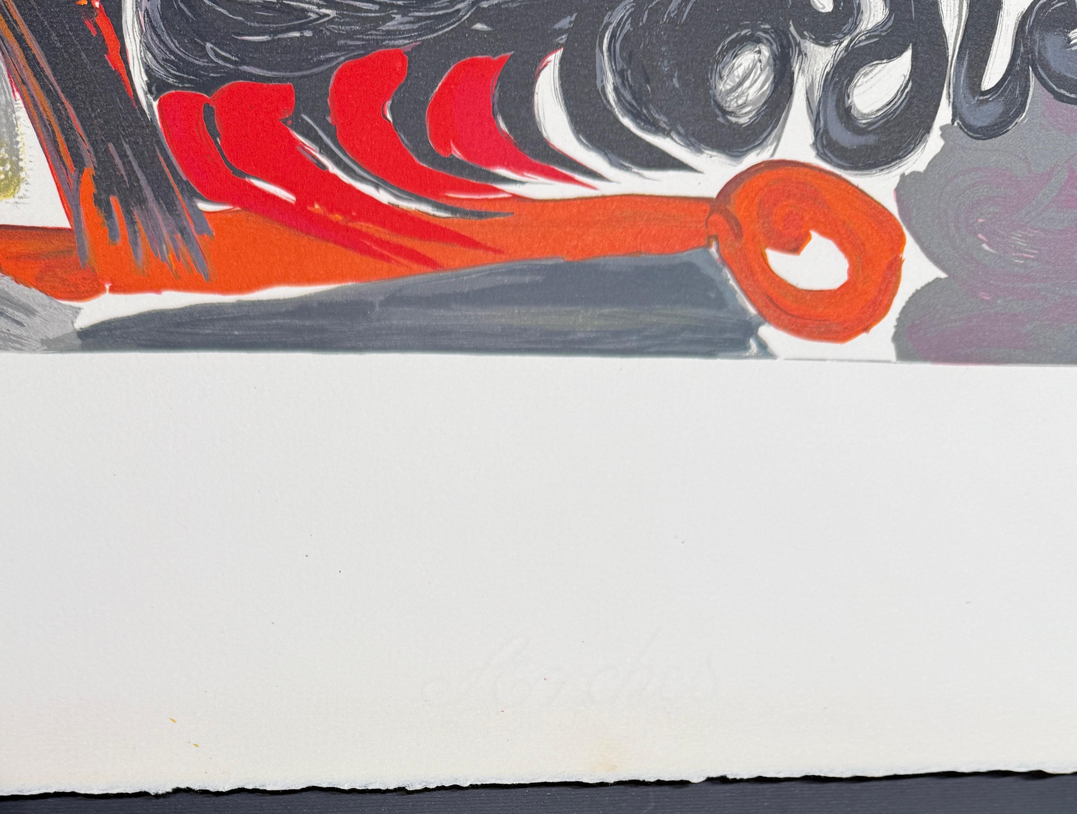 Pablo Picasso (1881-1973) - Le Cavalier - Farblithographie auf Arches-Papier - 1968 im Angebot 8