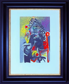 Pablo Picasso (1881–1973) - Le Cavalier -Color lithograph on Arches paper - 1968