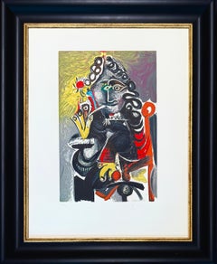 Pablo Picasso (1881-1973) - Le Cavalier - Lithographie en couleurs sur papier Arches - 1968