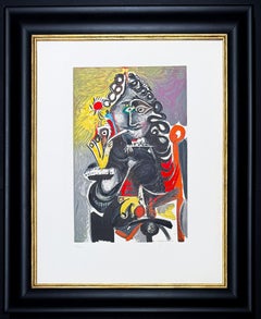 Pablo Picasso (1881–1973) - Le Cavalier - Color lithograph on Arches paper- 1968