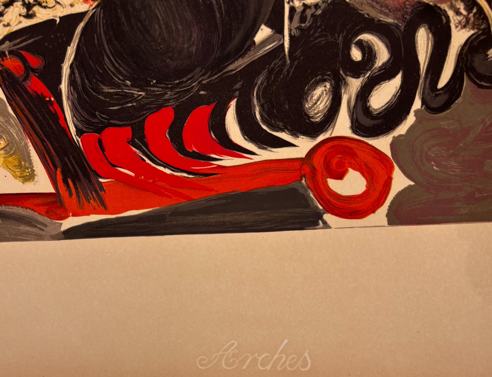 Pablo Picasso (1881-1973) - Le Cavalier - Lithographie en couleurs sur papier Arches en vente 9