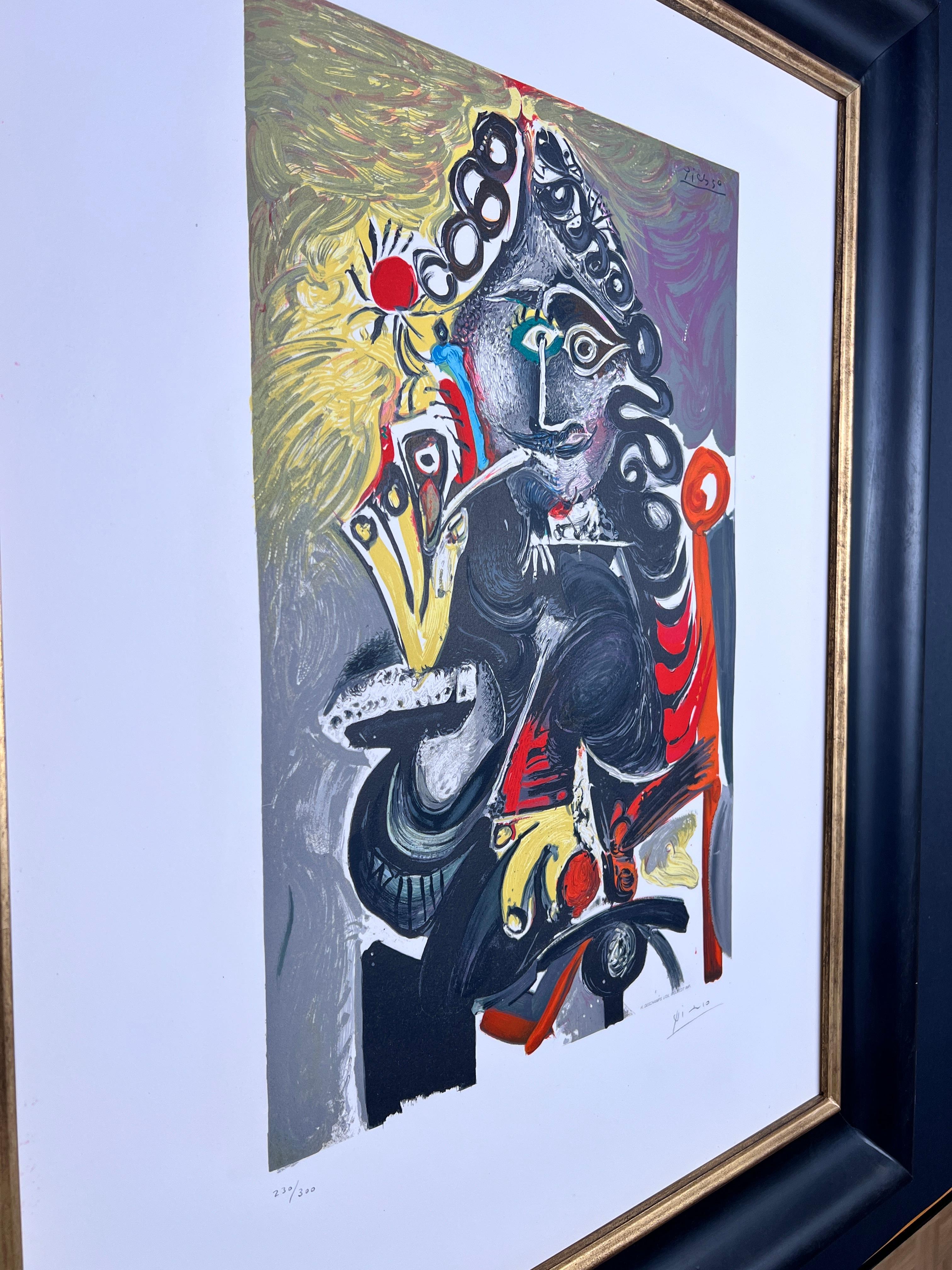 Pablo Picasso (1881–1973) - Le Cavalier - Color lithograph on Arches paper For Sale 2