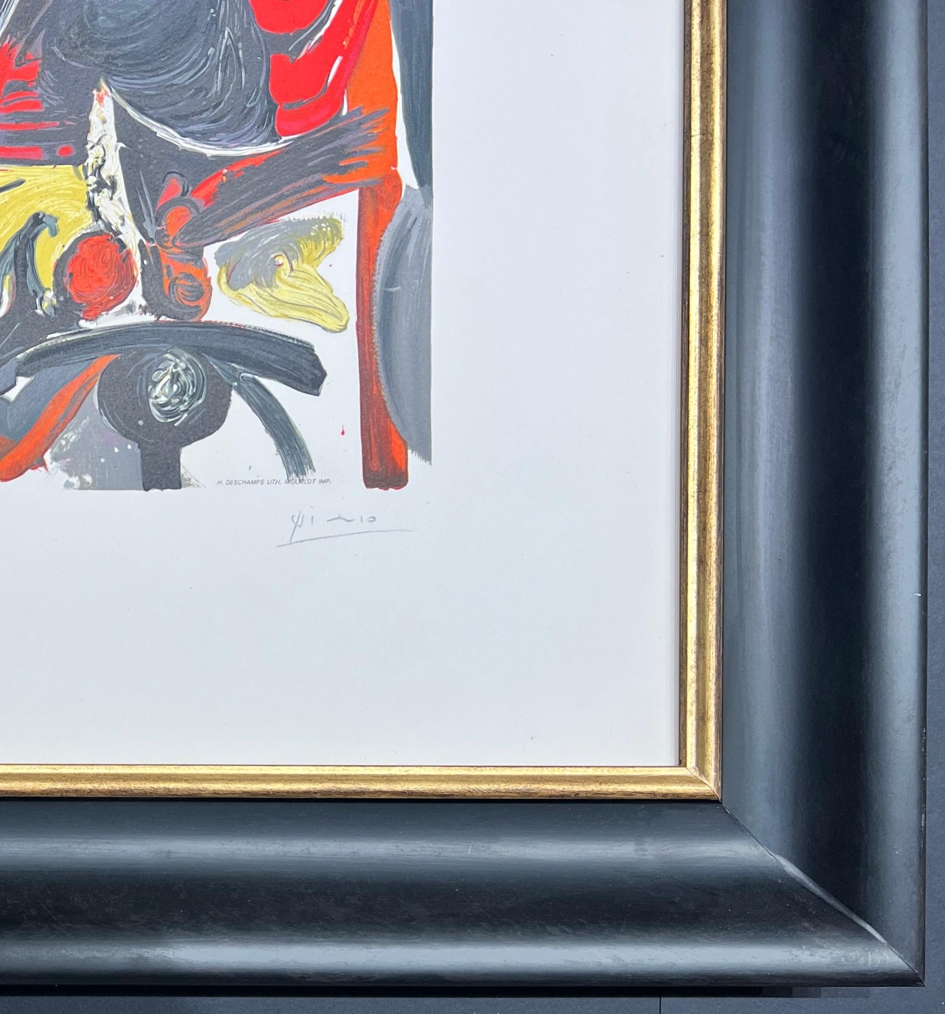 Pablo Picasso (1881–1973) - Le Cavalier - Color lithograph on Arches paper For Sale 7