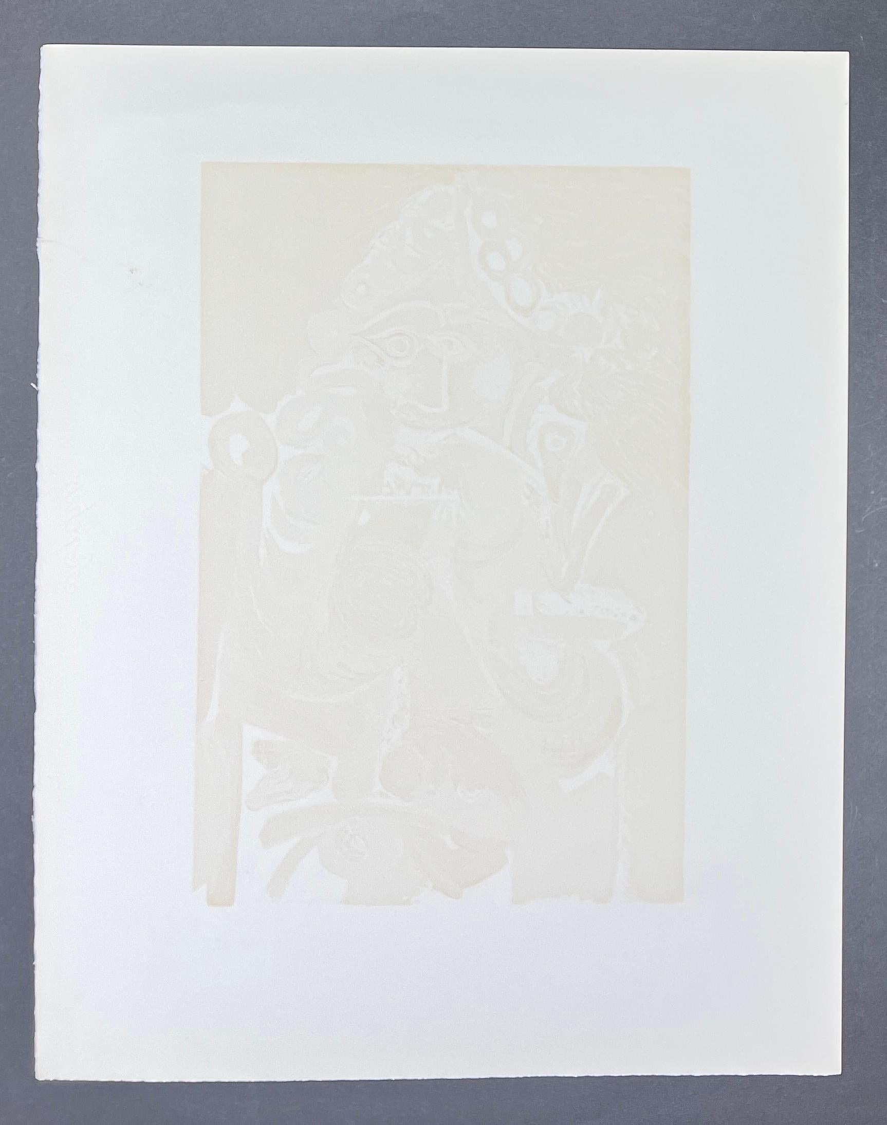 Pablo Picasso (1881–1973) - Le Cavalier - Color lithograph on Arches paper For Sale 8