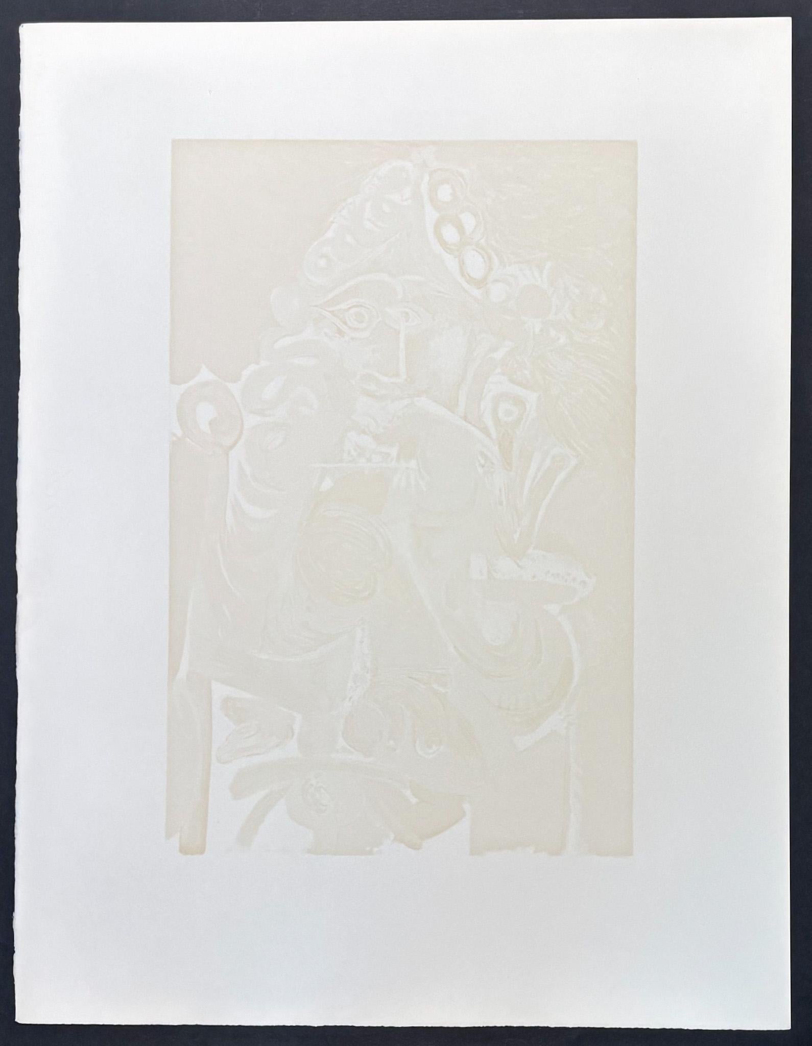 Pablo Picasso (1881–1973) - Le Cavalier - Color lithograph on Arches paper For Sale 8