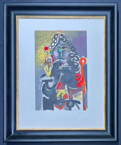 Pablo Picasso (1881–1973) - Le Cavalier - Color lithograph on Arches paper