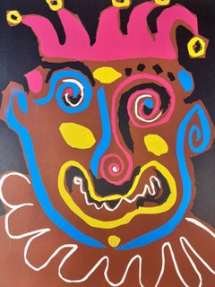 Pablo Picasso ( 1881 – 1973 ) – Le vieux Roi – hand-signed Linocut on Arches