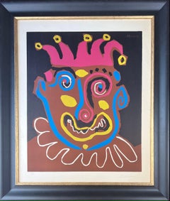  Pablo Picasso ( 1881 – 1973 ) – Le vieux Roi – hand-signed Linocut on Arches 
