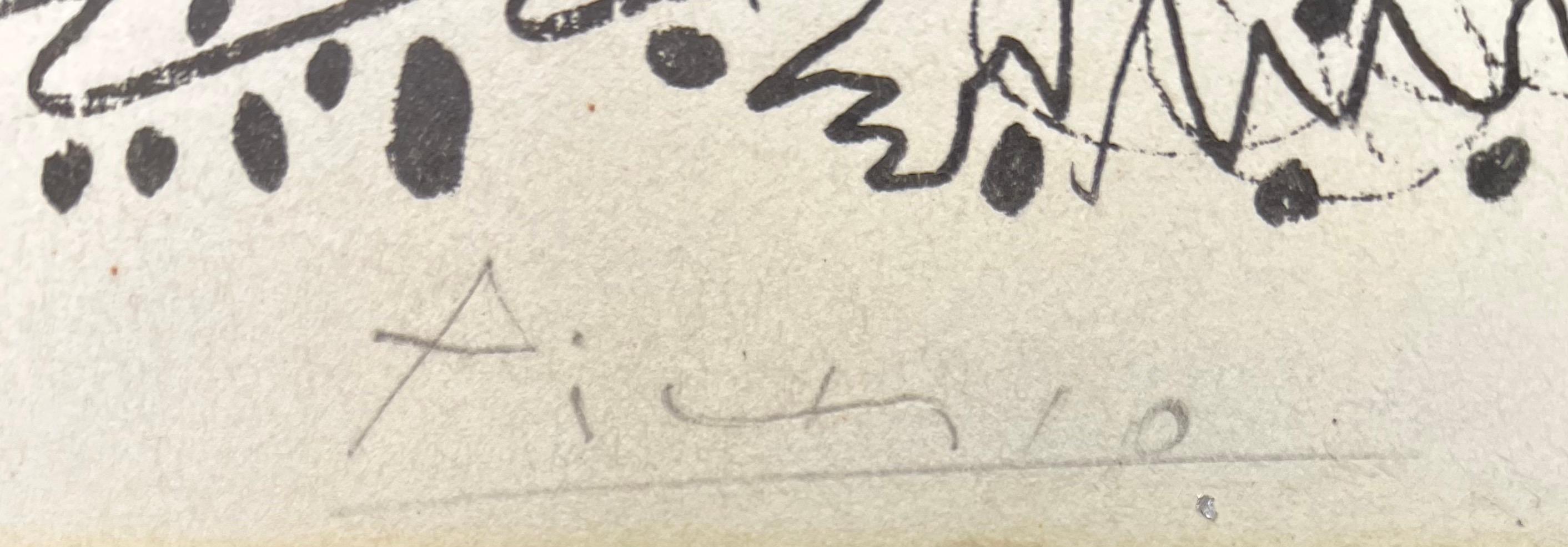 Pablo Picasso ( 1881 - 1973 ) - L'Ecuyère - litografia firmata a mano  - 1960 3