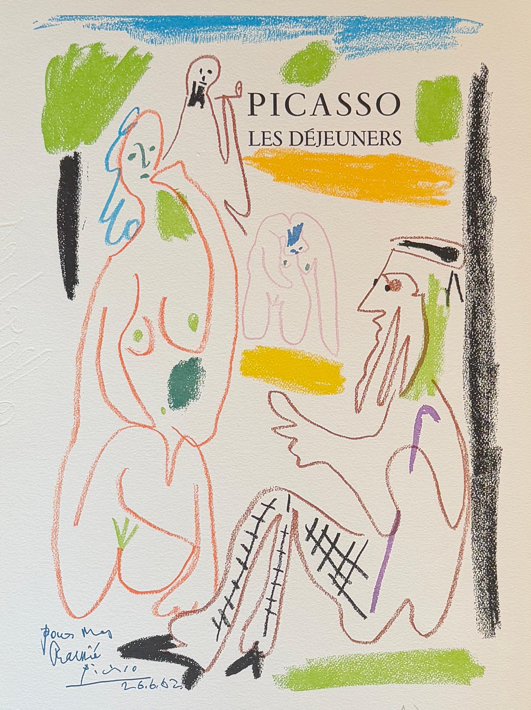 Pablo Picasso (1881-1973) - Los Desayunos -  Litografía firmada a mano - 1962 en venta 2