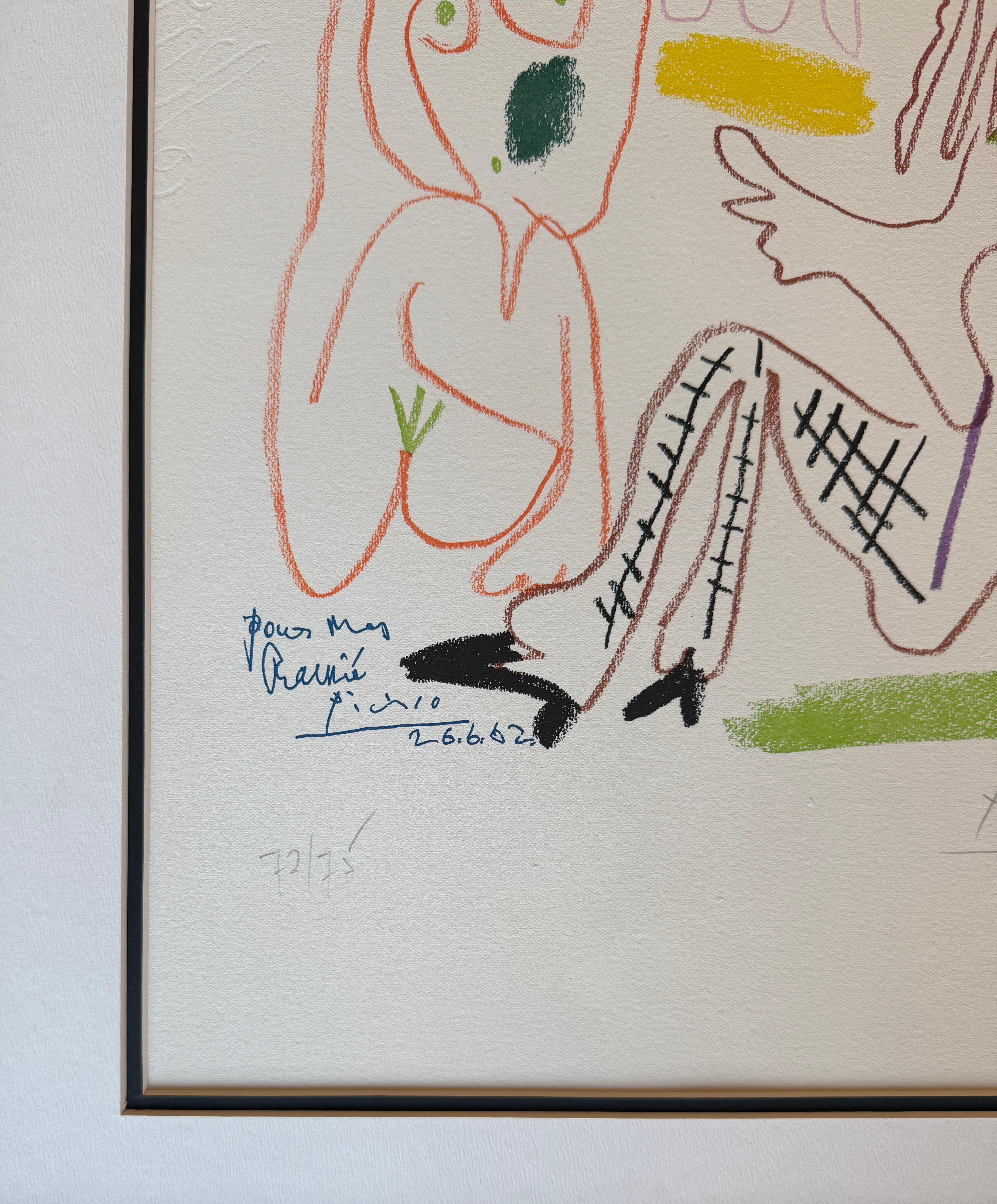 Pablo Picasso (1881-1973) - Los Desayunos -  Litografía firmada a mano - 1962 en venta 4