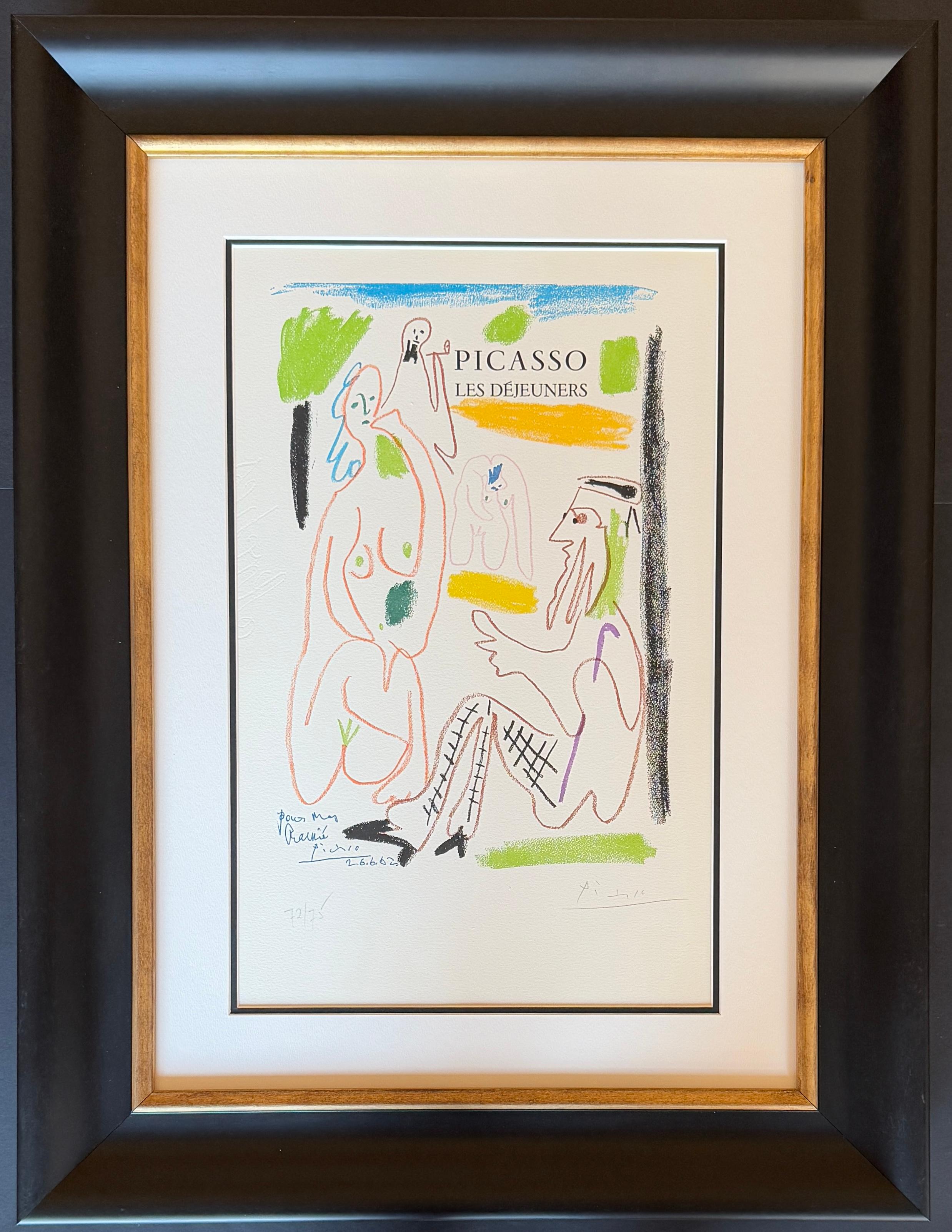 Pablo Picasso (1881-1973) - Les Déjeuners -  hand-signed Lithograph - 1962