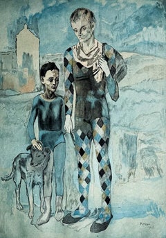 Pablo Picasso (1881–1973) - Les Saltimbanques - Color etching and aquatint