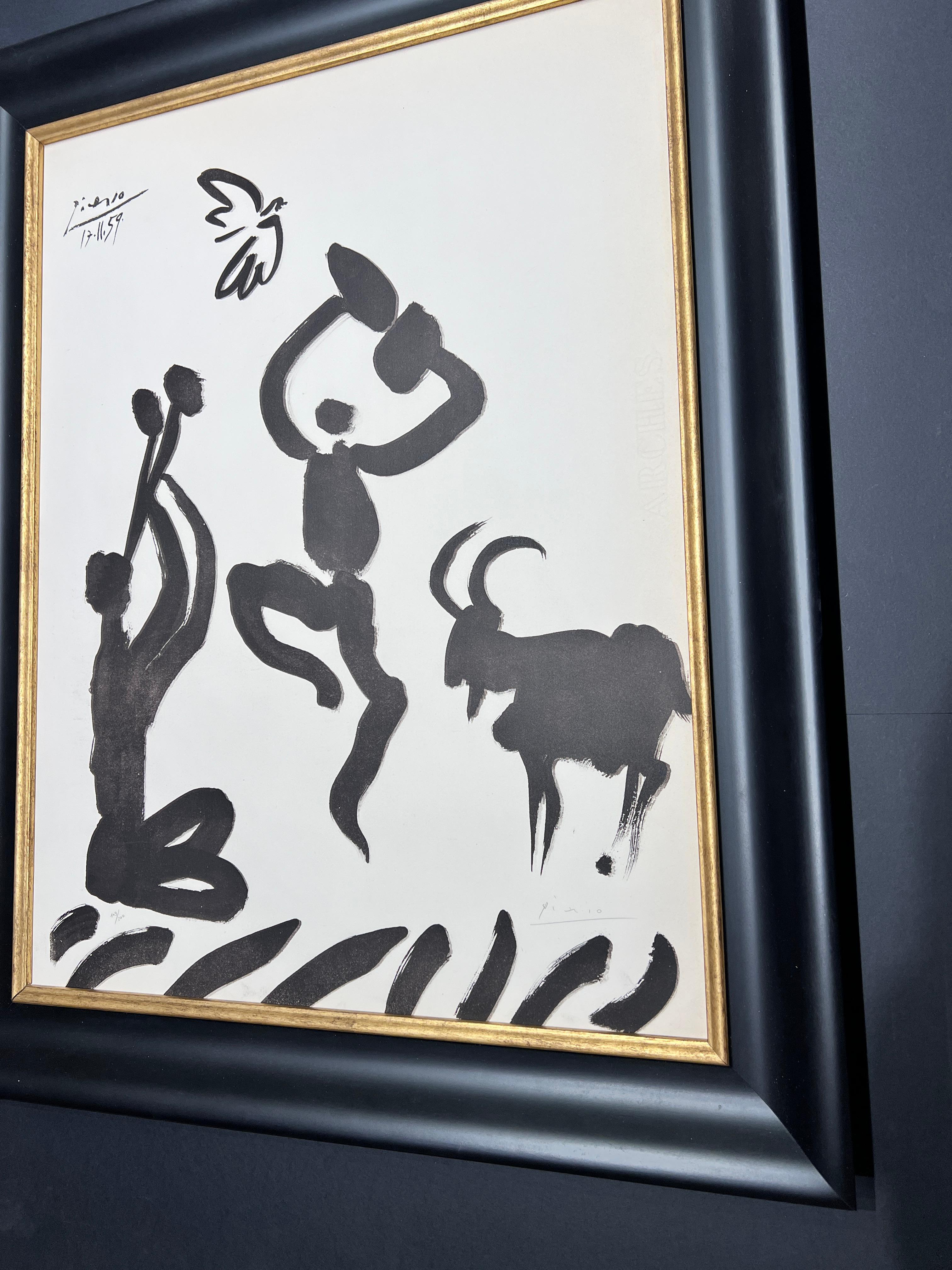 Pablo Picasso (1881-1973) - Lithograph on Arches paper - 1959 For Sale 2
