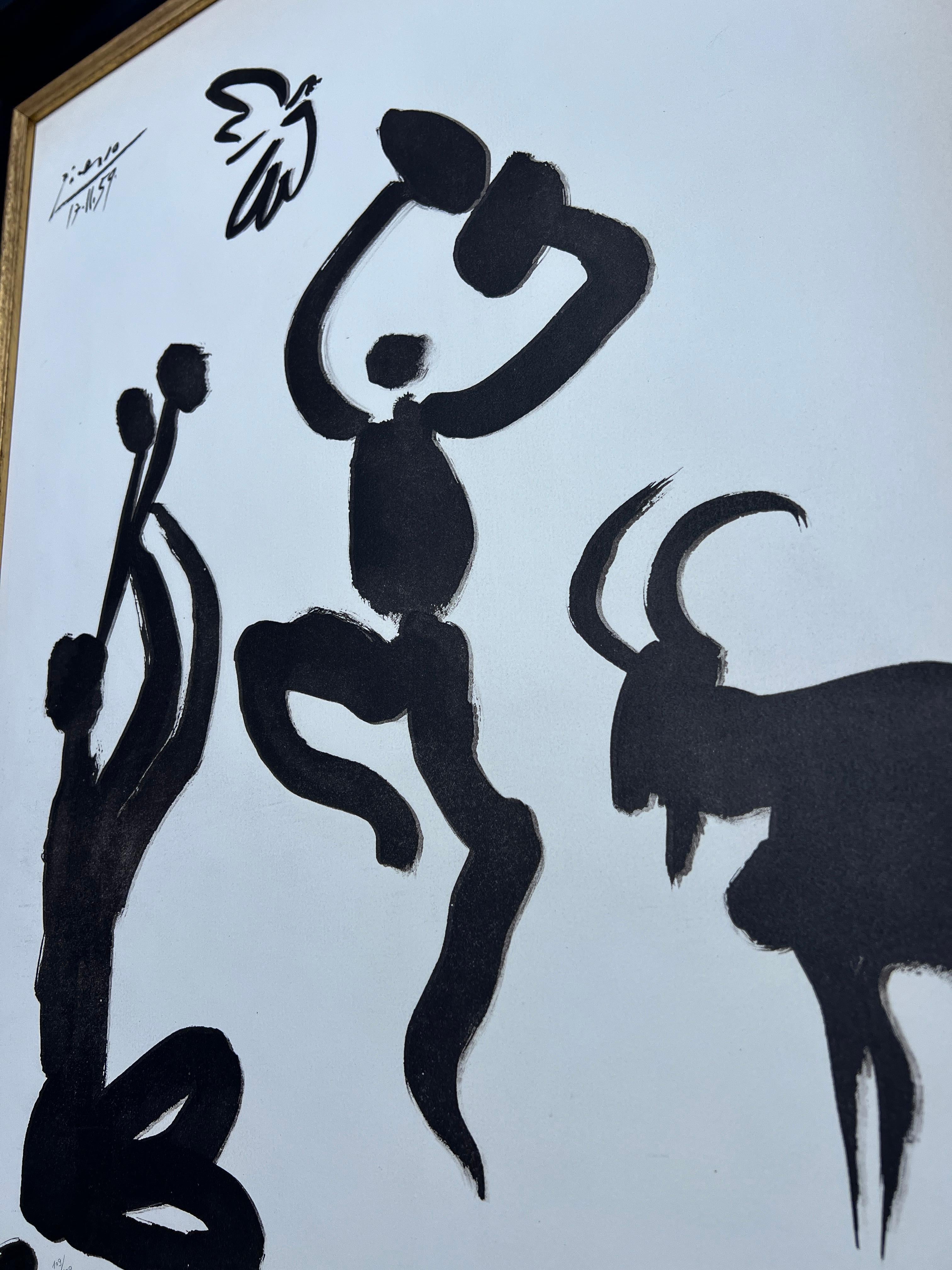 Pablo Picasso (1881-1973) - Lithograph on Arches paper - 1959 For Sale 3