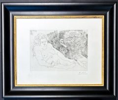 Pablo Picasso (1881–1973) - VIEUX PEINTRE ET VIEUX MODELE - etching on paper