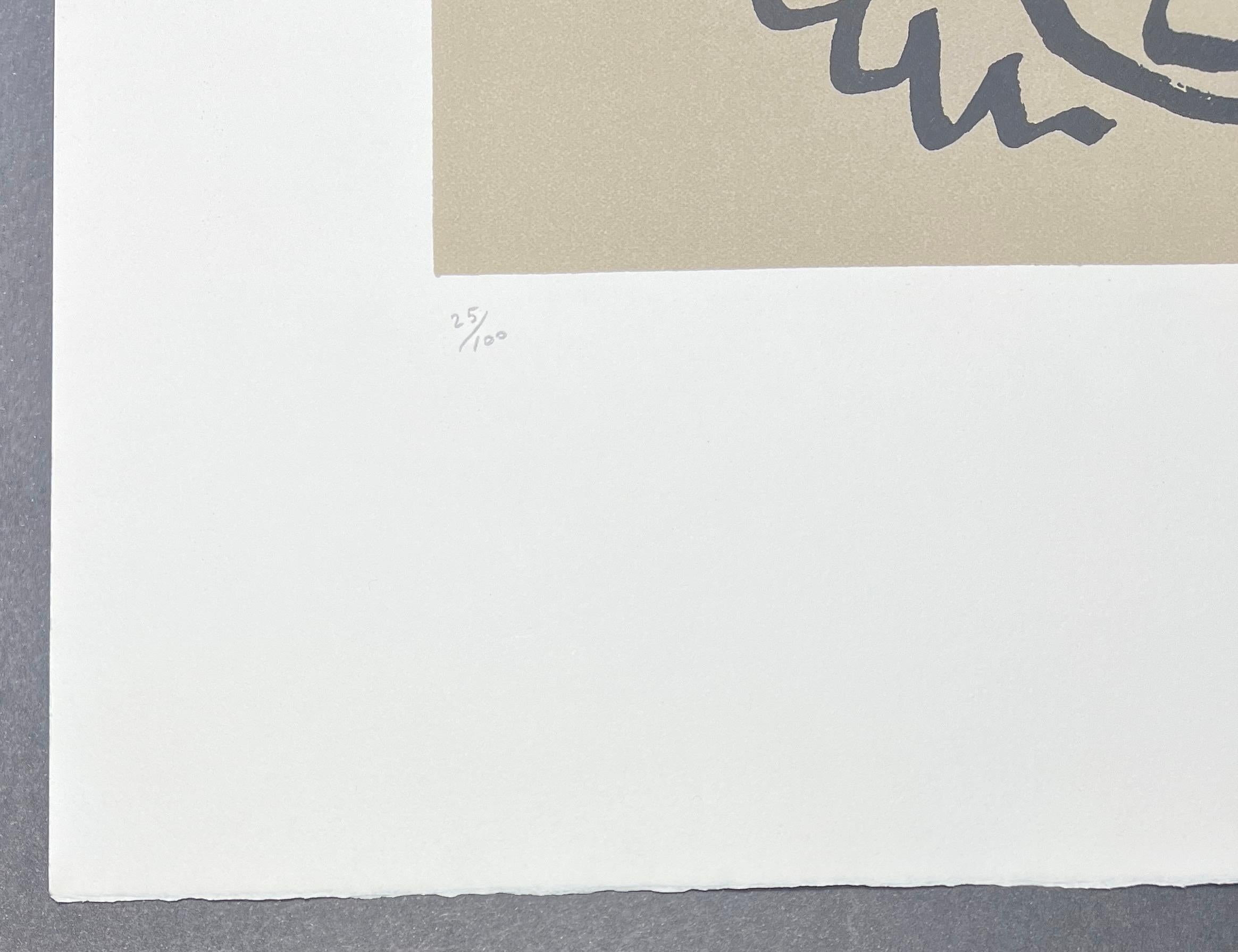 Pablo Picasso (1881–1973) - Visage - Lithograph on Rives BFK paper - 1967 For Sale 2