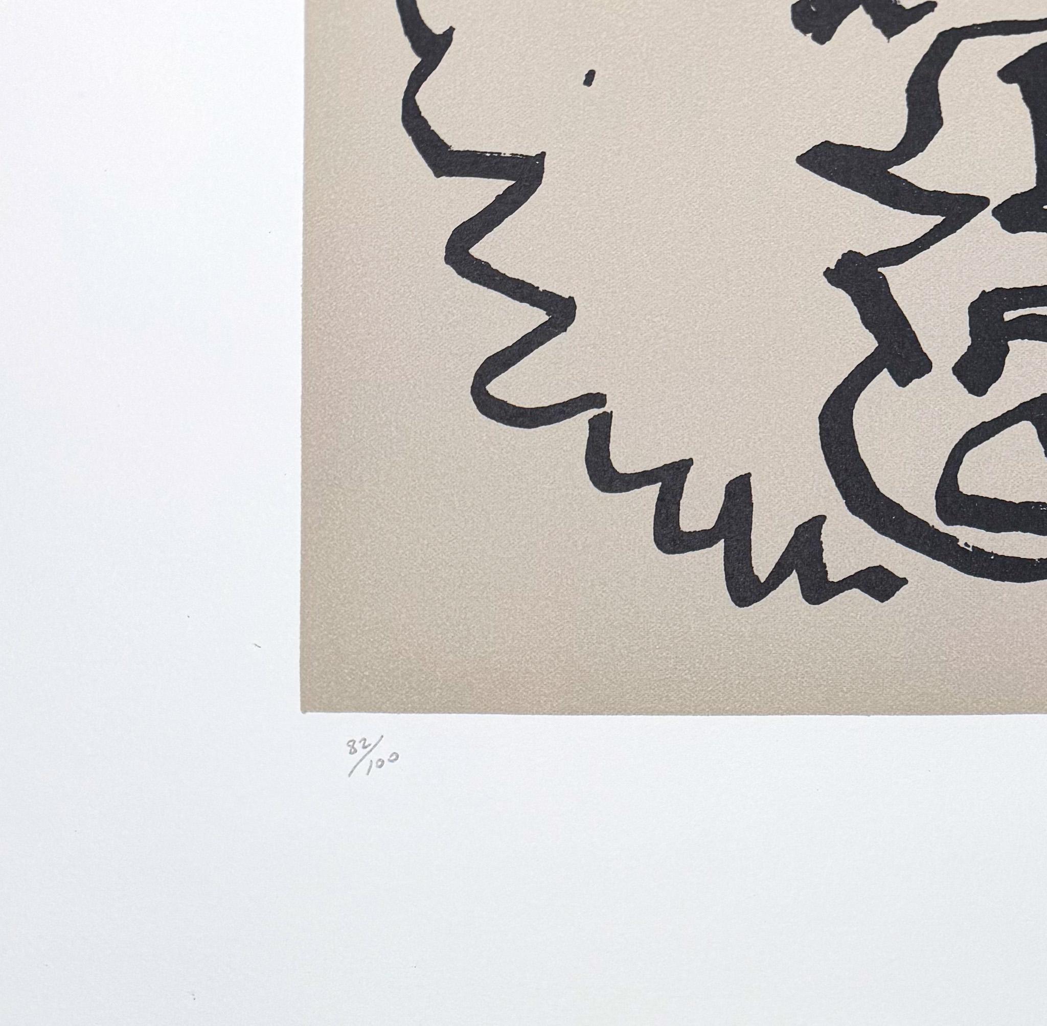 Pablo Picasso (1881-1973) - Visage - Lithographie auf Rives BFK Papier - 1967 im Angebot 5