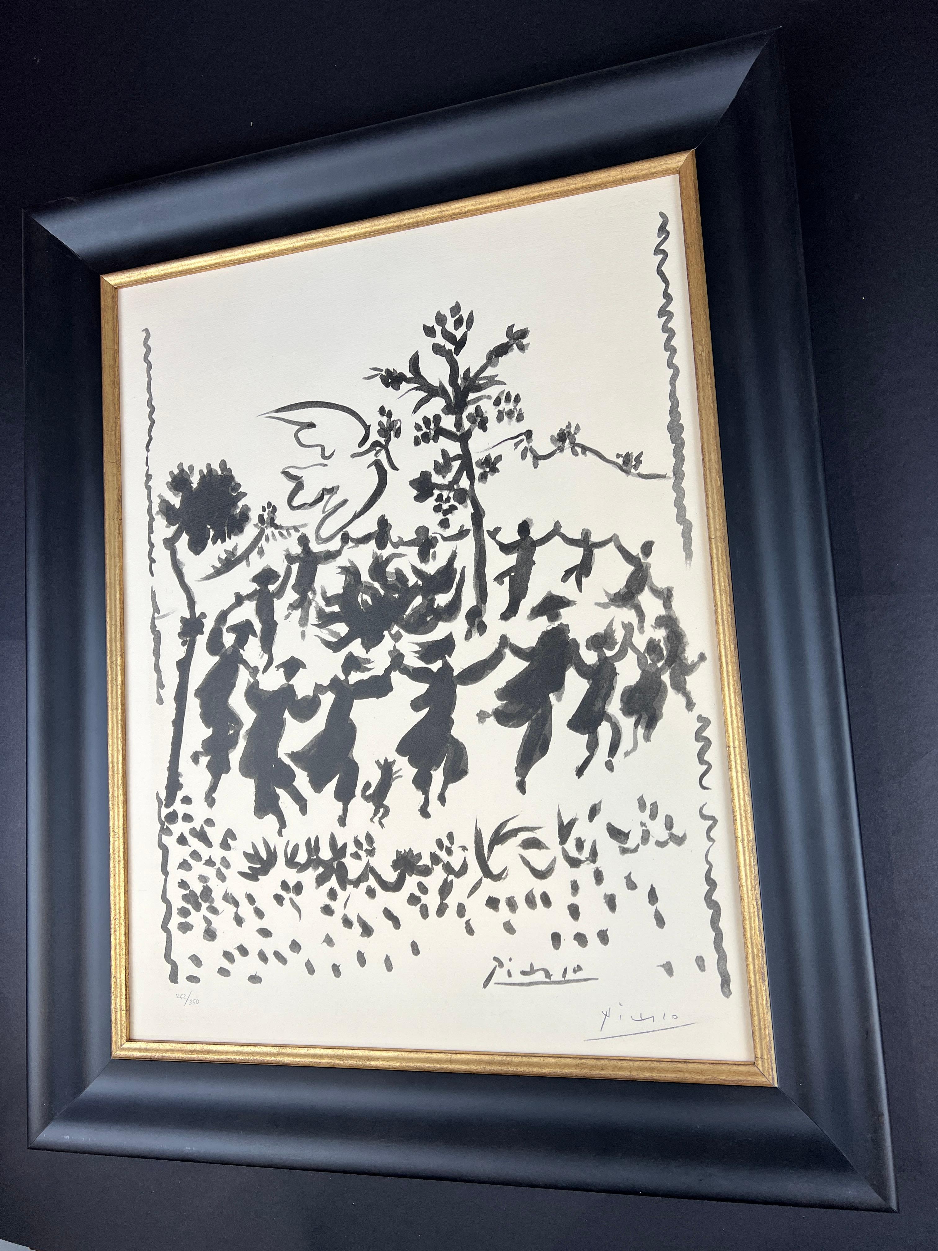Pablo Picasso ( 1881 – 1973 ) – Vive la paix – hand-signed Lithograph – 1954 3