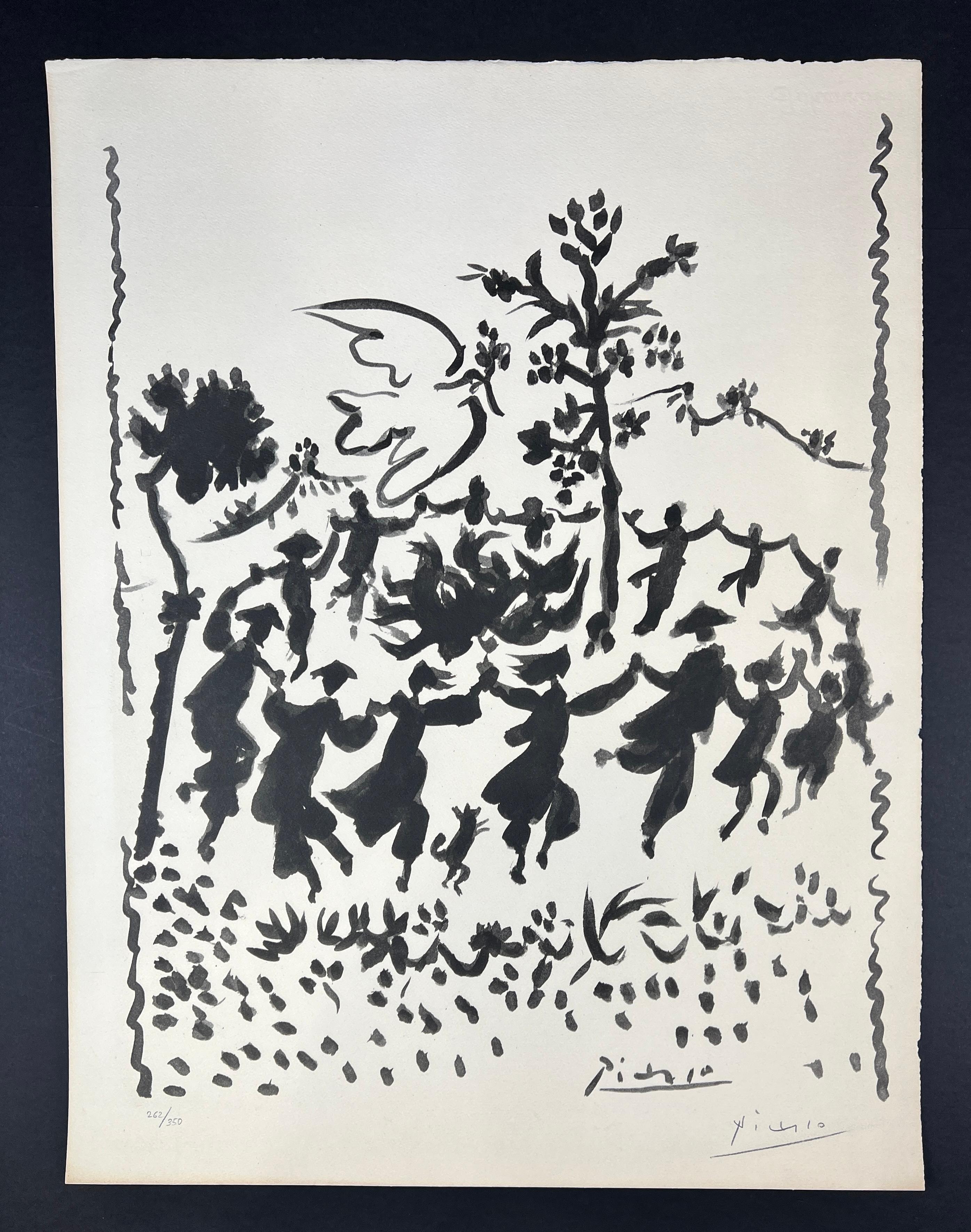 Pablo Picasso ( 1881 – 1973 ) – Vive la paix – hand-signed Lithograph – 1954 5