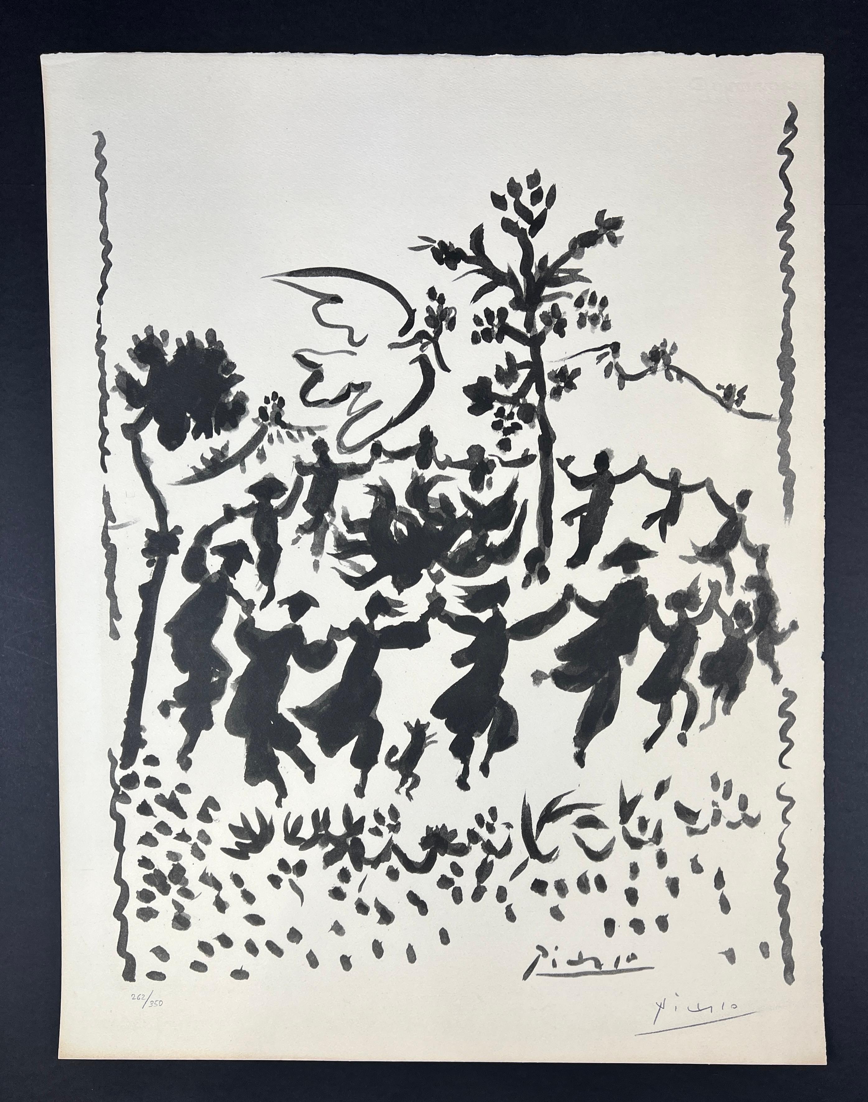 Pablo Picasso ( 1881 – 1973 ) – Vive la paix – hand-signed Lithograph – 1954 3