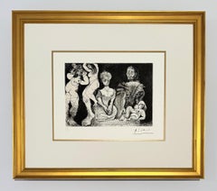 Pablo Picasso Abstract Etching, Unsigned, 1971, Series 156