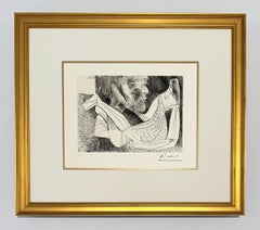 Pablo Picasso Abstract Etching, Unsigned, 1971, Series 156
