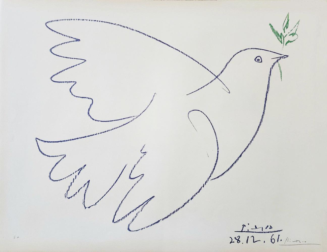 Pablo Picasso (After), 'La Colombe Bleu, 1961' For Sale 1