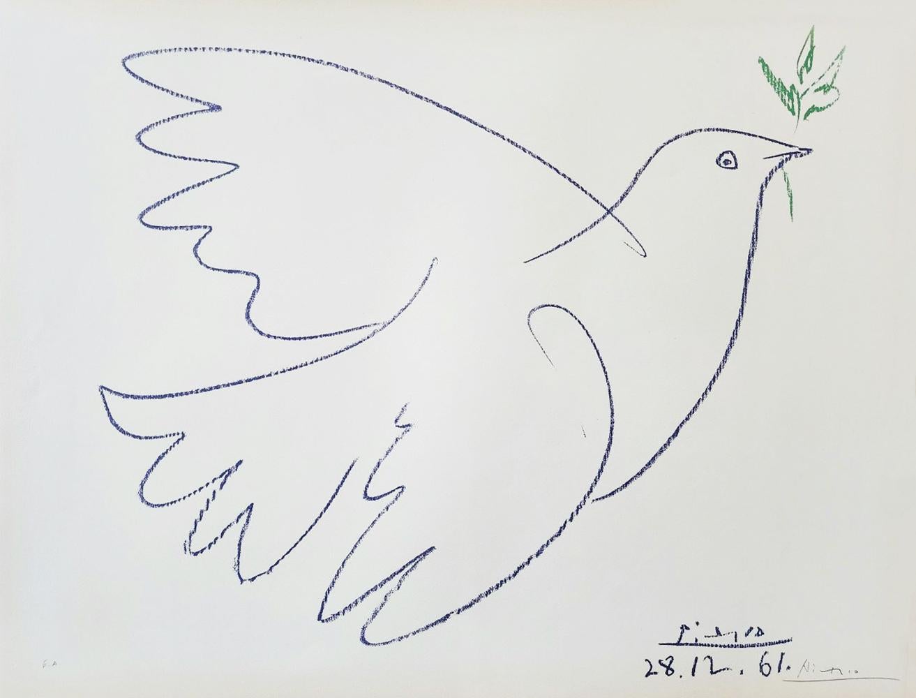 Pablo Picasso (After), 'La Colombe Bleu, 1961'