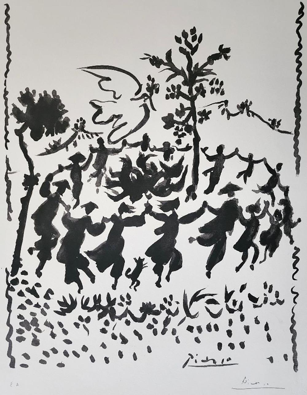 Pablo Picasso (After), 'Vive le Paix (Long Live Peace) Lithograph, 1954 For Sale 1