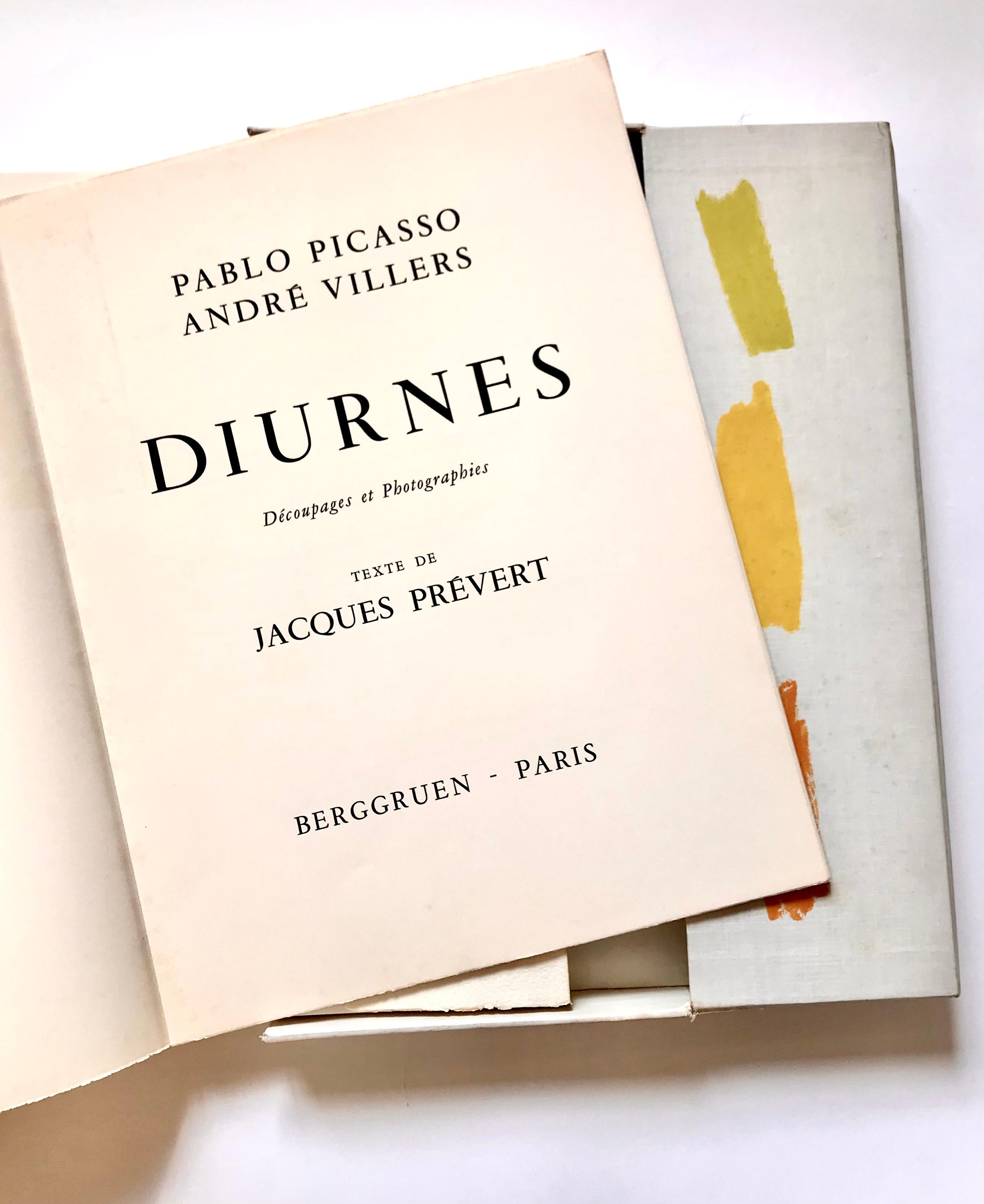 Pablo Picasso-André Villers.Diurnes, Decoupages et Photographies - Artist's Book For Sale 2