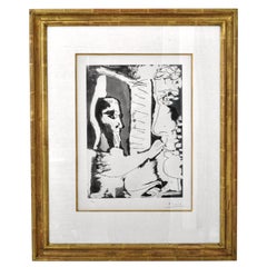 Pablo Picasso Aquatint Sculpteur et Sculpture Sable Mouvant Signed Numbered 1965