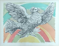PABLO PICASSO 'ARC EN CIEL (COLOMBE VOLANT) - 1952, LITHOGRAPH SIGNÉ ET NUMÉRÉ