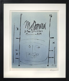 Vintage Pablo Picasso 'Madoura' Linocut Print, 1961