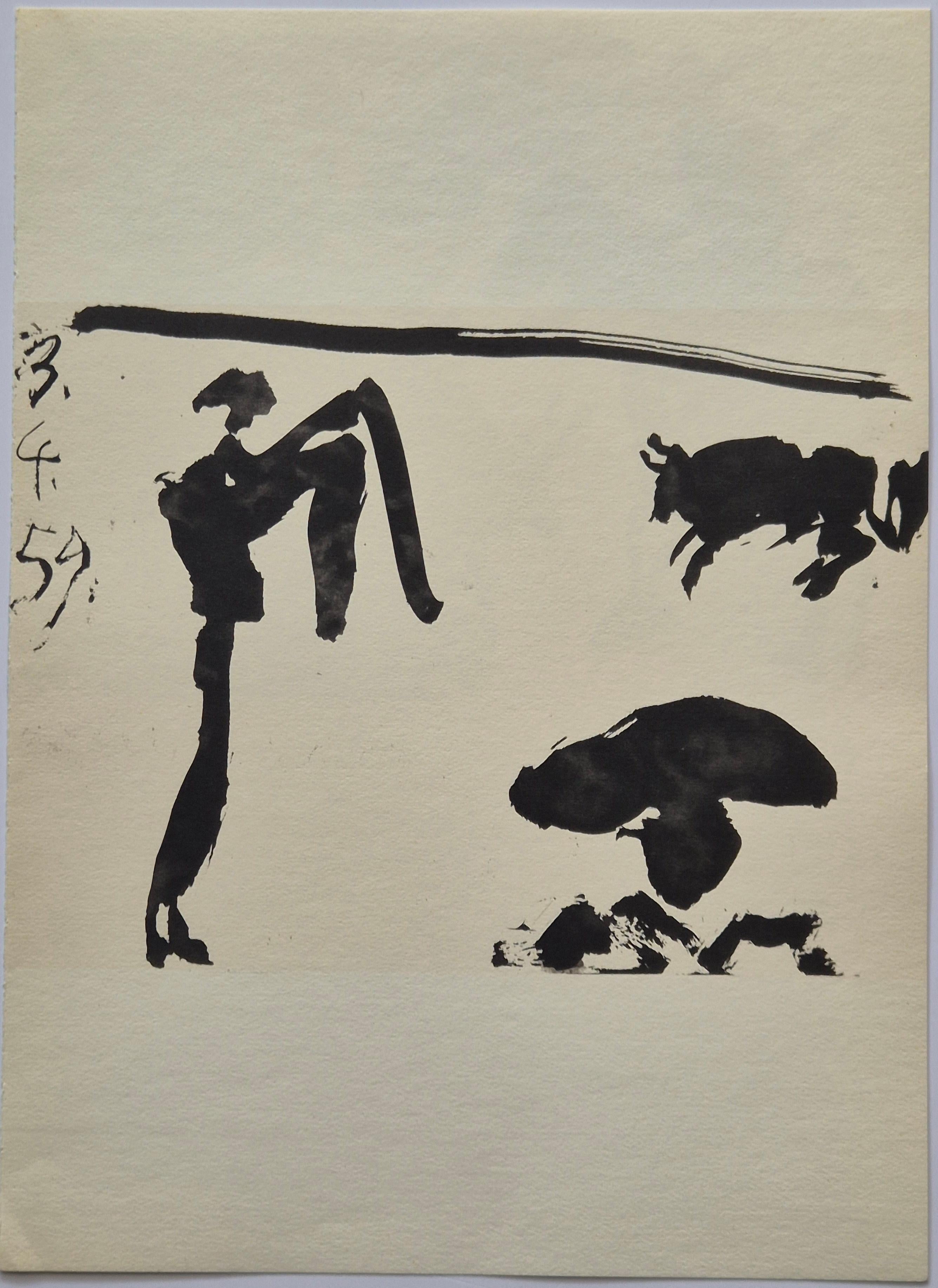 Pablo Picasso -- Escena taurina de Toros y Toreros