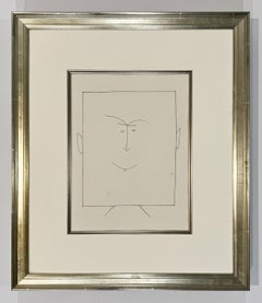 Square Head of a Man with Ears (Plate III), from Carmen