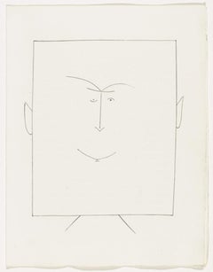 Pablo Picasso Carmen Square Head of a Man with Ears (Plate III)