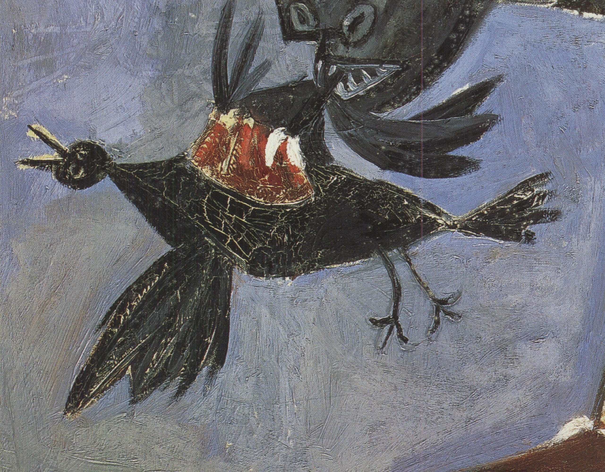 Pablo Picasso 'Cat Catching Bird' 1993 Vintage For Sale 1