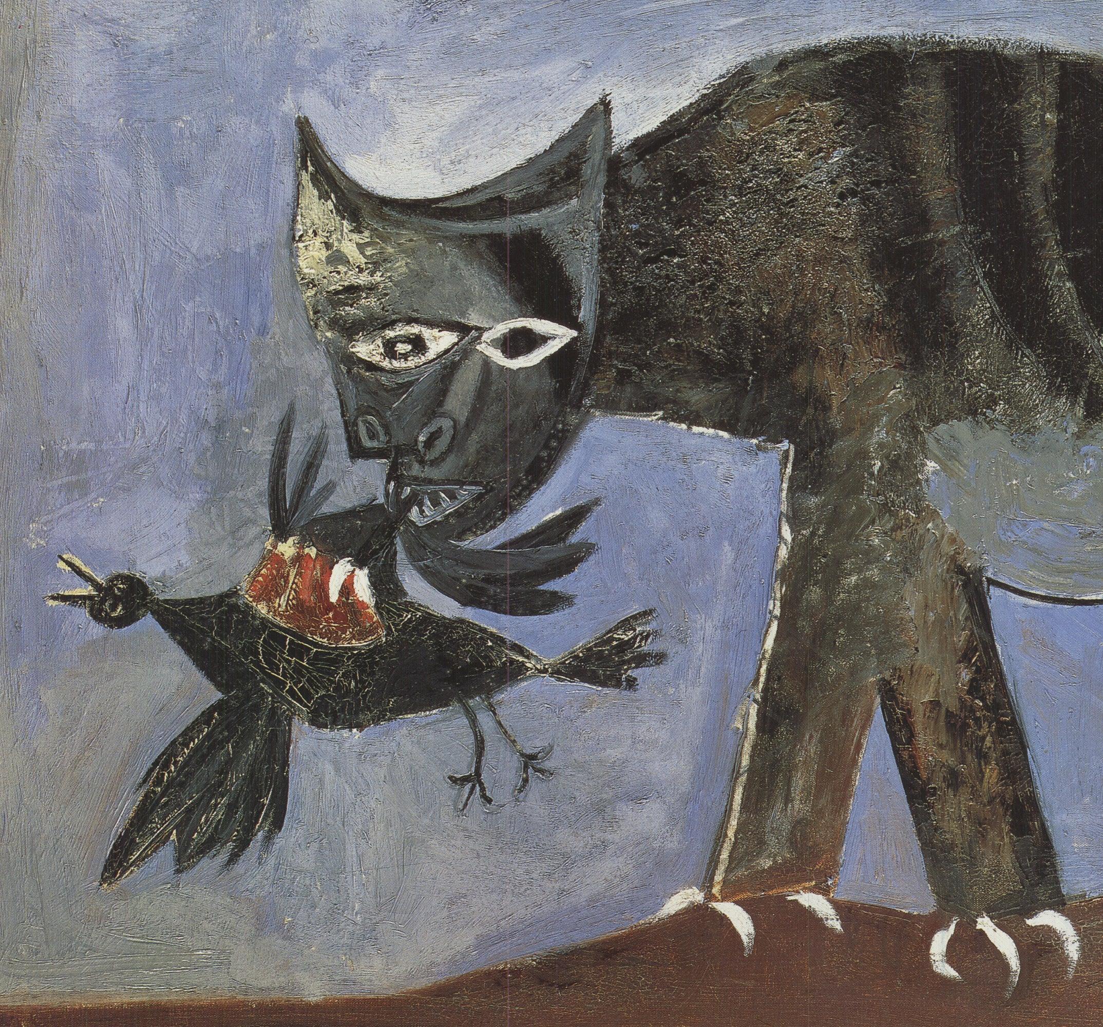 Pablo Picasso 'Cat Catching Bird' 1993 Vintage For Sale 2