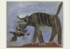 Pablo Picasso 'Cat Catching Bird' 1993 Vintage