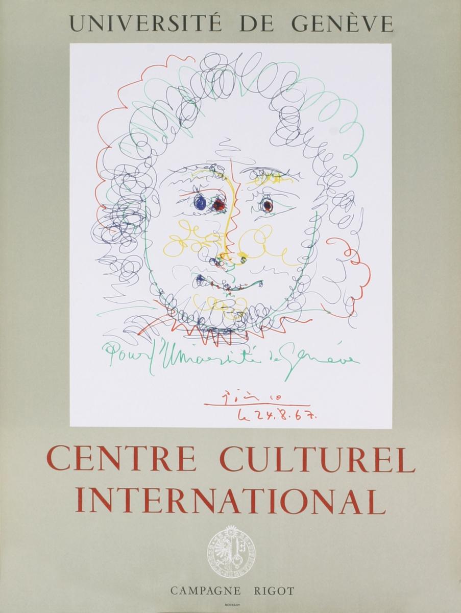  After Picasso-Centre Culturel International-Lithograph - Print by (after) Pablo Picasso