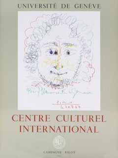 Vintage  After Picasso-Centre Culturel International-Lithograph