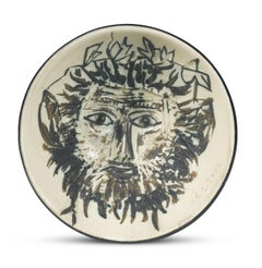 Pablo Picasso Ceramic Bowl 'Visage de faune' Ramie 256