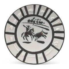 Pablo Picasso Ceramic Plate 'Picador' Ramie 201