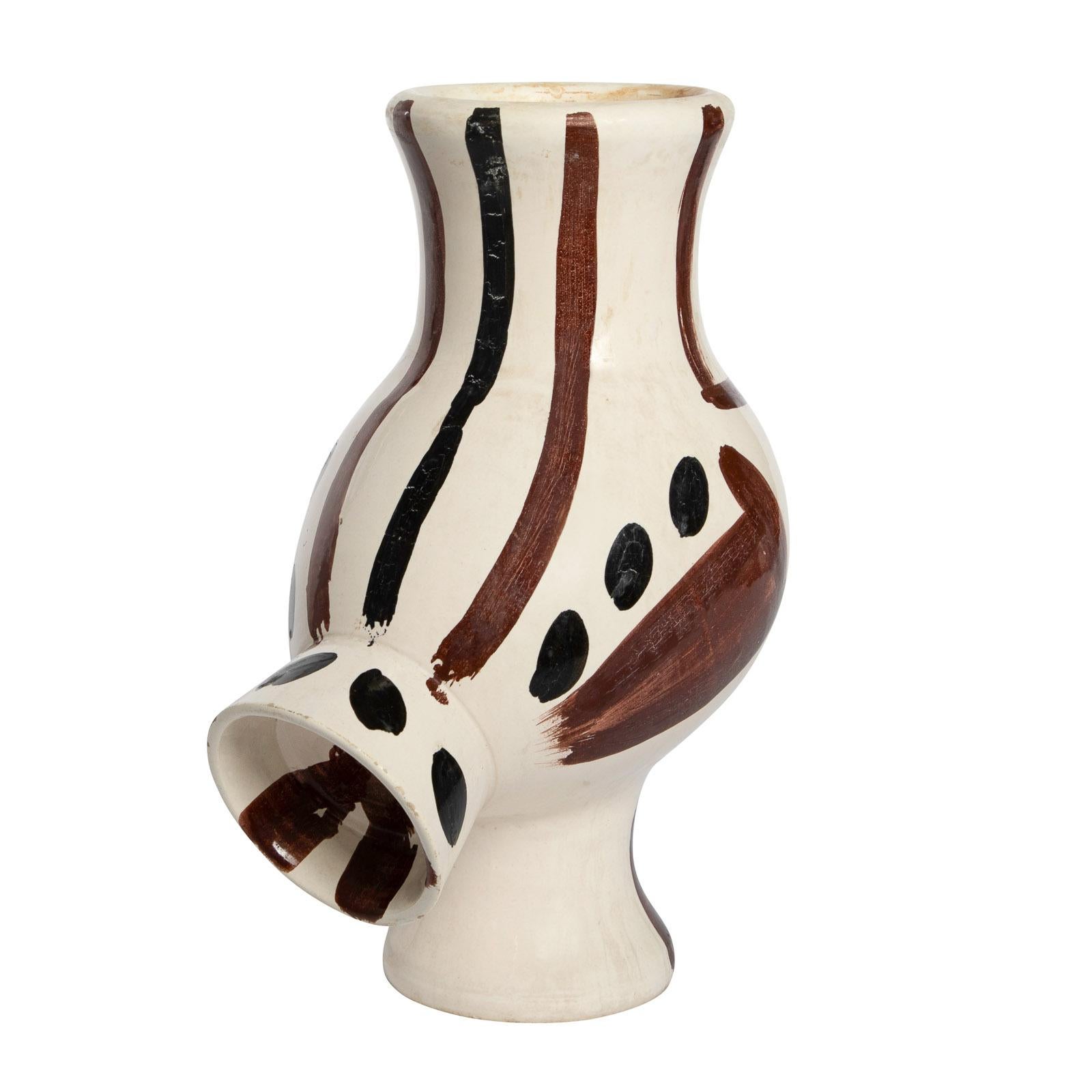 PABLO PICASSO (1881-1973) 
Chouette (A. R. 120) 

Terre de faïence vase, 1951, from the edition of 300, inscribed 'Edition Picasso', glazed and painted, with the Edition Picasso and Madoura stamps.